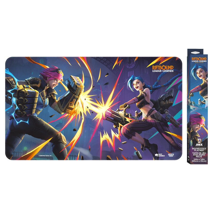 Riftbound LOL TCG Vi vs Jinx Playmat