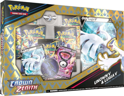 Pokemon Trading Card Game Crown Zenith Special Collection Unown V and Lugia V