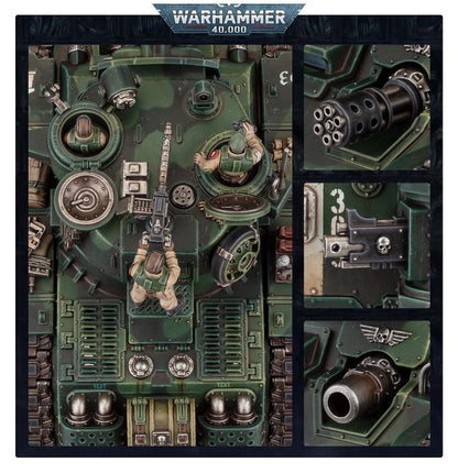 Warhammer 40,000 Rogal Dorn Battle Tank – Astra Militarum Heavy Assault Tank Miniature with Custom Weapon Loadouts & Transfer Sheet