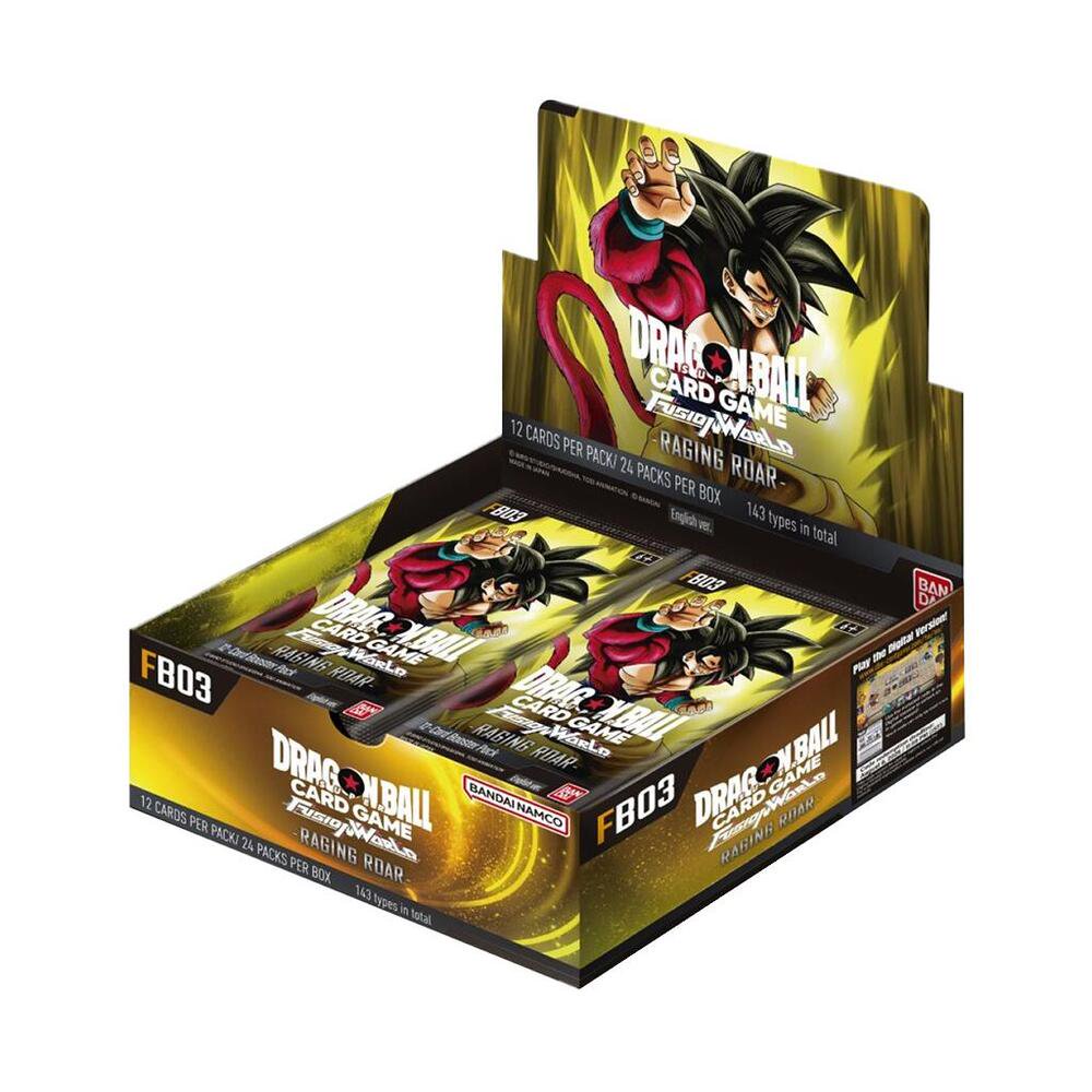 Bandai Dragon Ball Super Card Game Fusion World FB03 Raging Roar booster box sealed