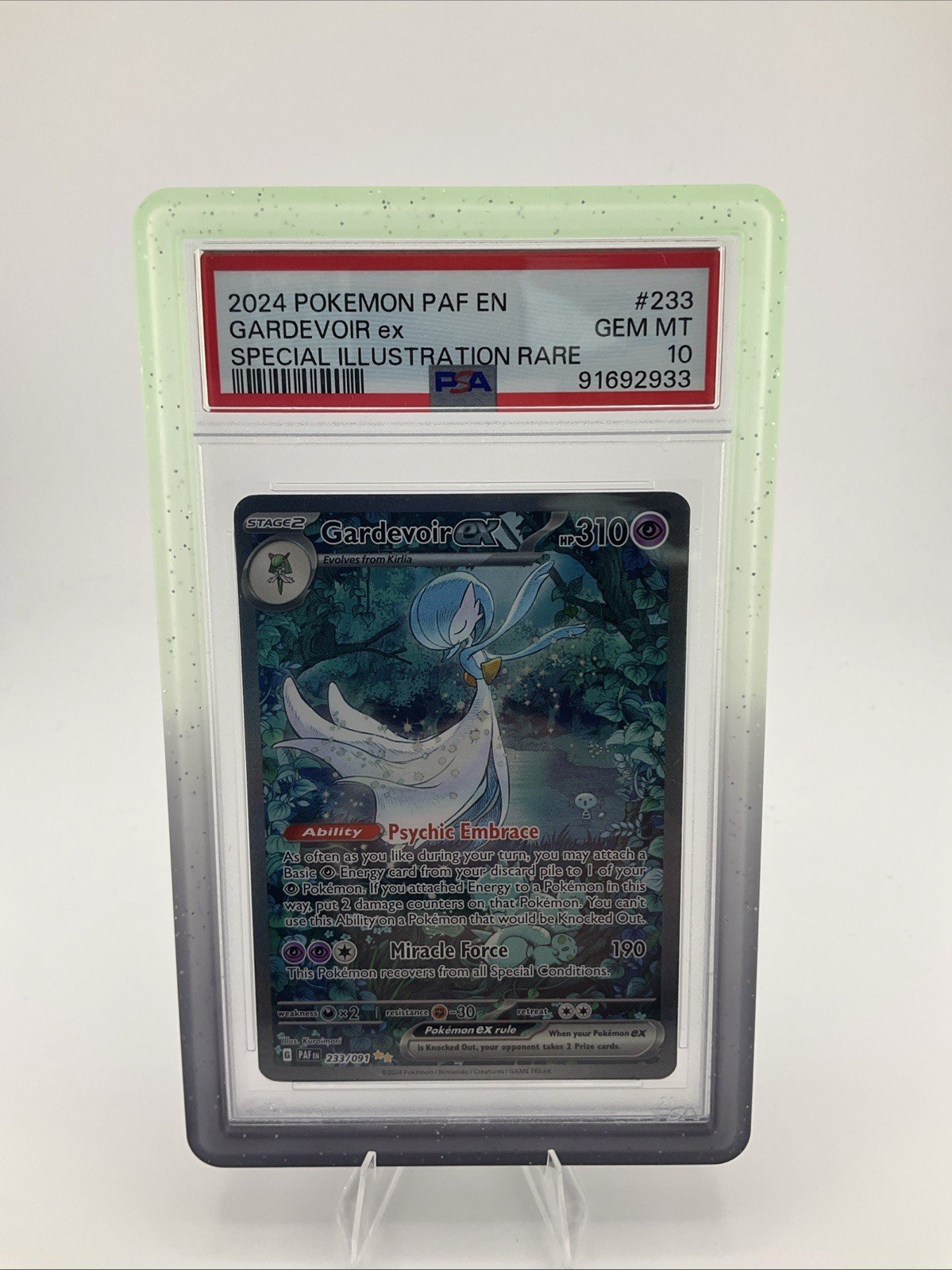 Gardevoir ex 233/091 SIR 2024 Pokémon Paldean Fates EN PSA 10 GEM MINT