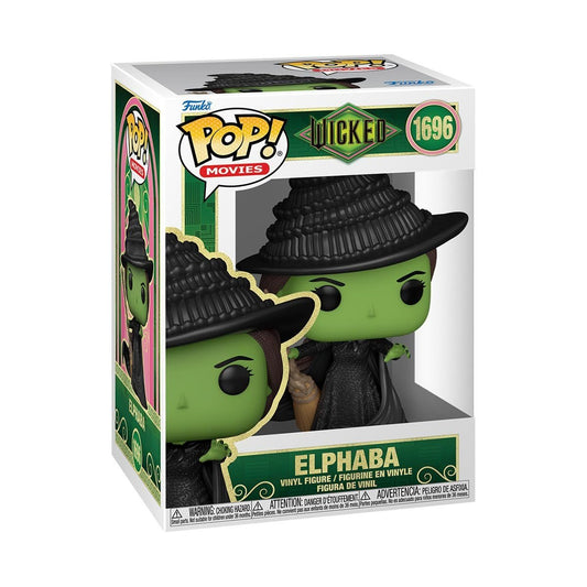 Elphaba Funko Pop! Movies: Wicked Part 1 - Approx. 4 1/2" Collectible Witch  Vinyl Figure #1696 with Window Display Box