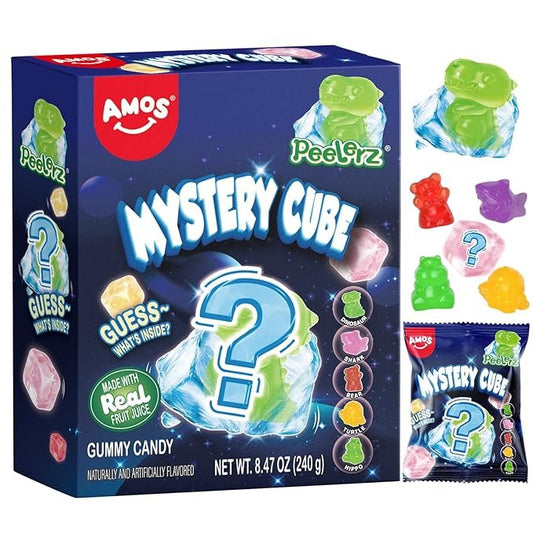 Amos Mystery Cube Peelable Gummy Candy 3D