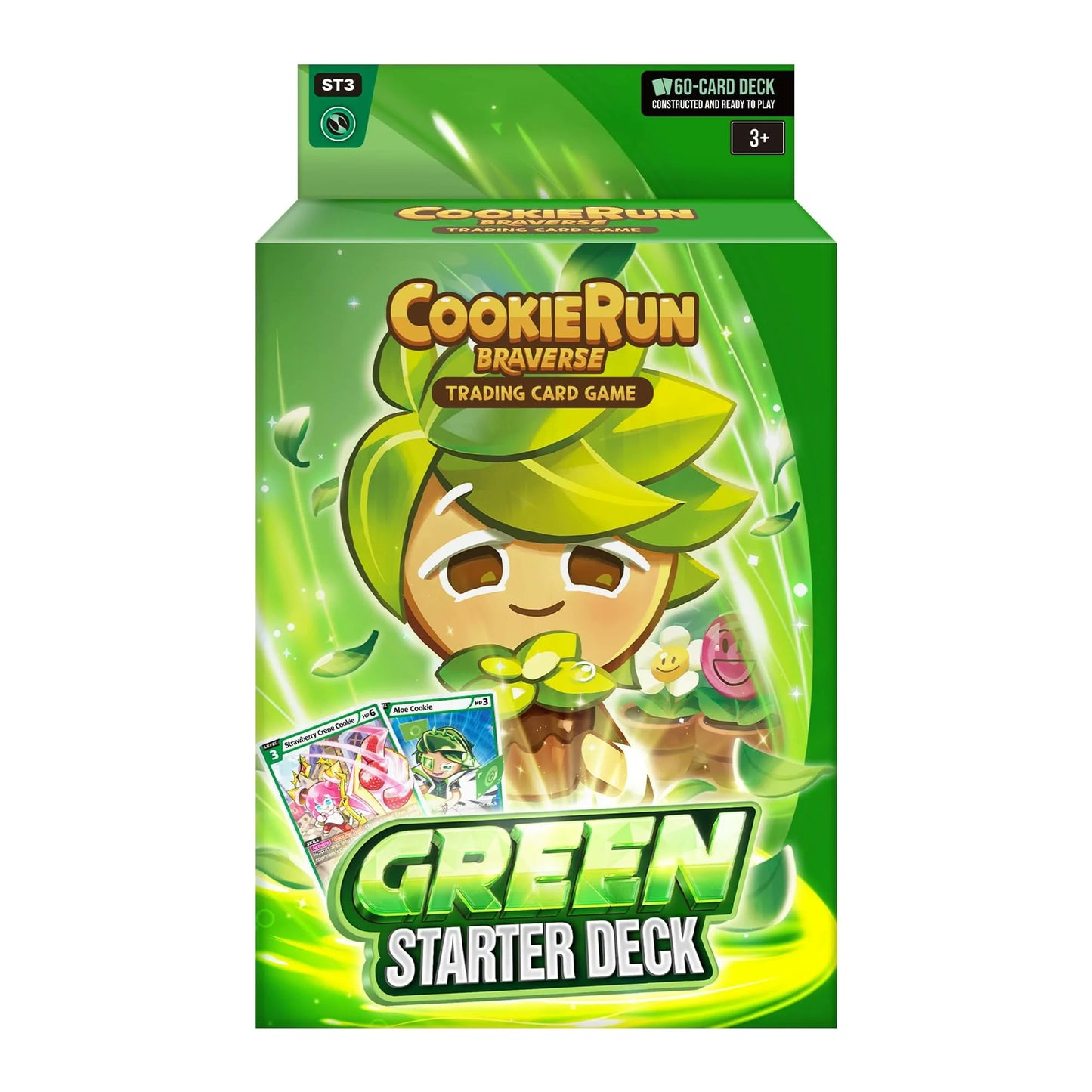 Cookie Run TCG ST3 Green Starter Deck 60 Card Prebuilt Deck Trading Card Game
