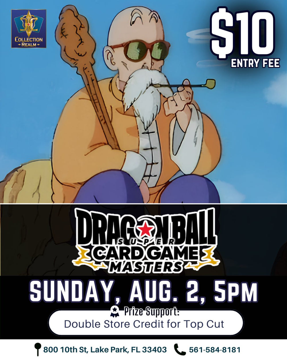 Dragon Ball Super Card Game Masters Tournament – August 2, 2026 (Sunday 5:00 PM)