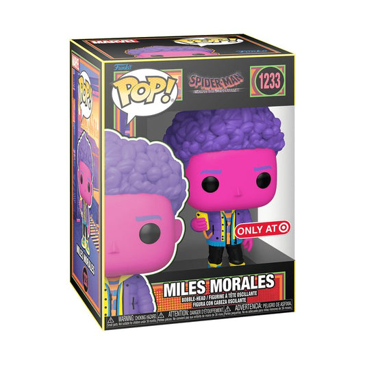 Miles Morales with Cell Phone (Black Light) #1233 Funko Pop! Spider-Man: Across the Spider-Verse - Target Exclusive Approx. 4.6" Collectible Vinyl Figure