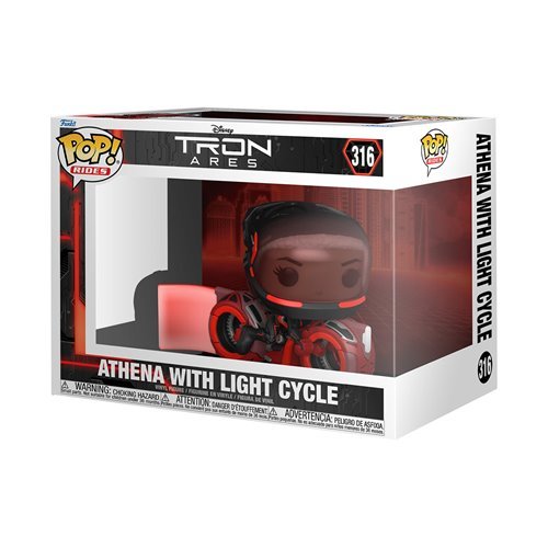 Athena with Light Cycle #316 Funko Pop! Rides Disney Tron: Ares - Collectible Vinyl Figure - Estimated Arrival: Oct. 2025 (PRE-SALE)