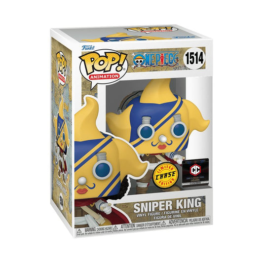 Sniper King Funko Pop! Animation One Piece - Approx. 4.85" Collectible Exclusive Chase Limited Edition Vinyl Figure #1514 with Window Display Box