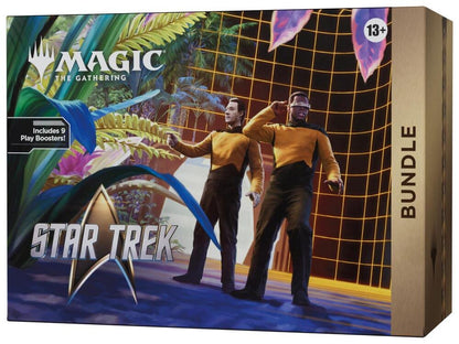 Magic: The Gathering | Star Trek Bundle | 9 Play Boosters, Foil & Full-Art Lands, Promo Card, Spindown Life Counter, Bundle Box & Reference Cards (PREORDER - Release Date November 13, 2026)