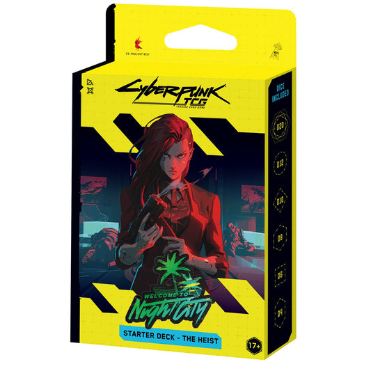 Cyberpunk TCG The Heist Starter Deck – Ready-to-Play Trading Card Game, Complete Deck, Cyberpunk Strategy Card Game for Collectors & Competitive Players (PRE-ORDER OCTOBER)