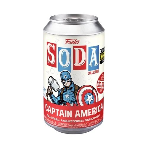 Captain America Funko Soda! Avengers: Endgame - Entertainment Earth Exclusive - Approx. 4" Vinyl Figure in Collectible Soda Can