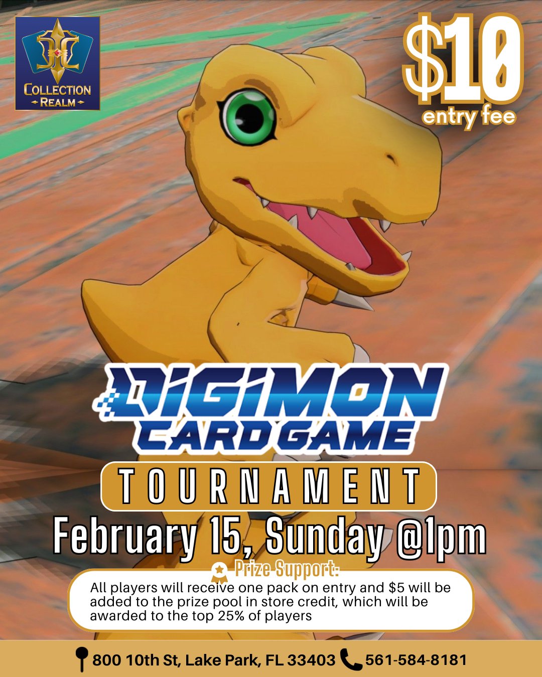 Digimon Card Game Tournament – Feb 15 (Sun) 1:00 PM