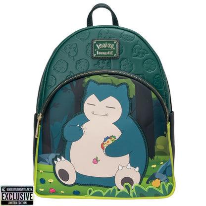 Pokemon Snorlax Midsize Backpack Entertainment Earth Exclusive by Loungefly, Faux Leather Backpack with Adjustable Straps, Limited Edition Pokemon Collectible Travel Bag (PREORDER - Release Date September 2026)