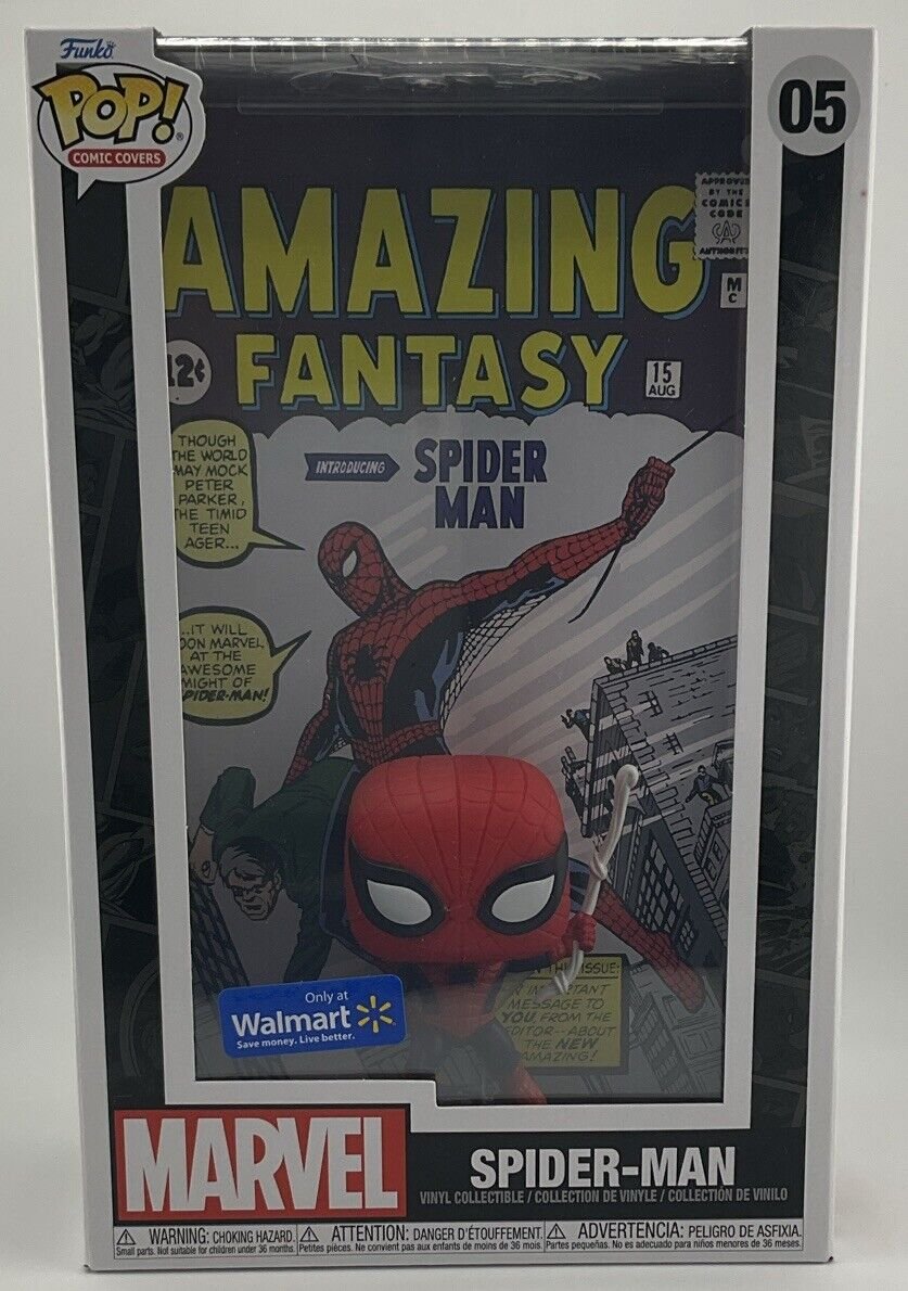 Funko POP Marvel Comic Cover Amazing Fantasy #15 SPIDER-MAN 05 Walmart Exclusive