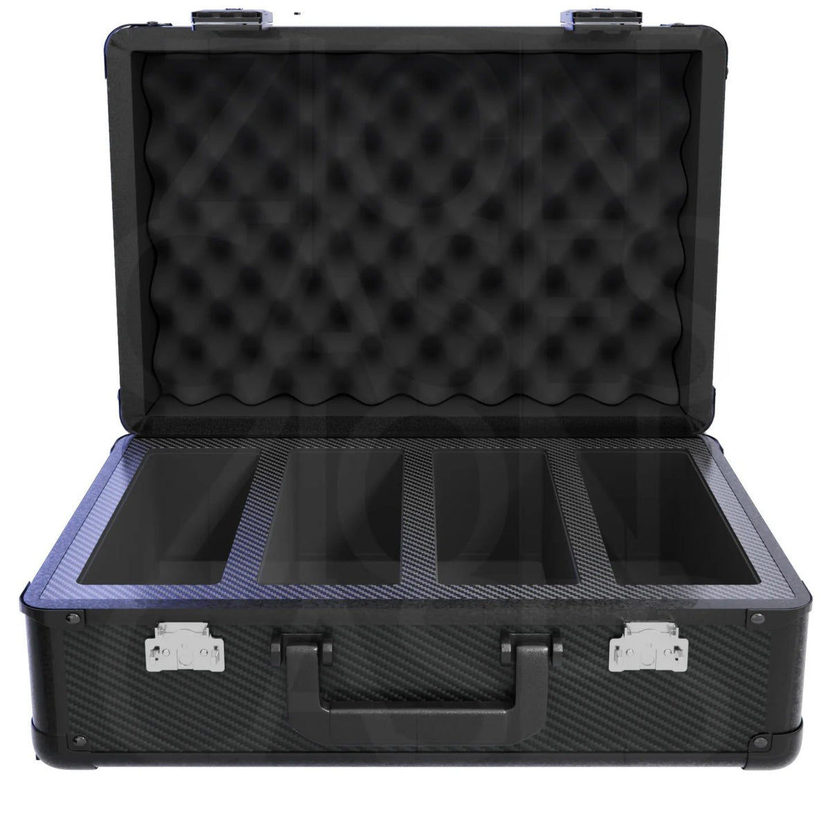 Zion Cases Slab Case XL Carbon Fiber Black – Premium Graded Card Storage Case, Holds Up to 172 Slabs, High-Grade Foam Protection, TSA-Approved Locks, Durable Collector Travel Case (PRE-ORDER)