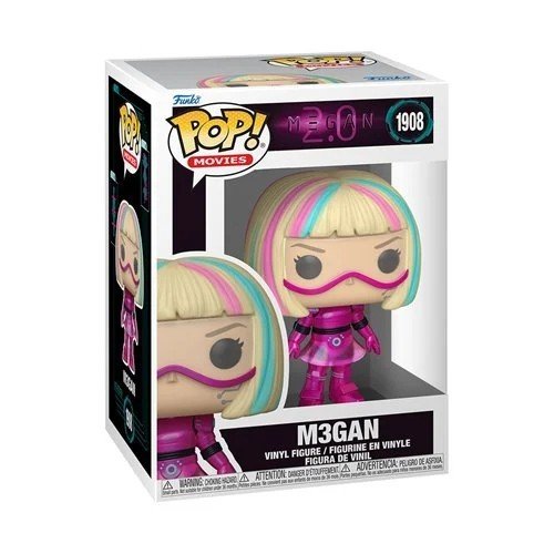 M3GAN (Pink Suit) #1908 Funko Pop! M3GAN 2.0 - Approx. 3 3/4" Collectible Vinyl Figure Bundled with Display Box Protector Case - Estimated Arrival: Sept. 2025 (PRE-SALE)