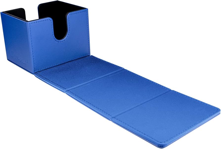 Ultra Pro Vivid Alcove Edge Deck Box Blue – Card Storage for Pokemon TCG, MTG, Collectible Card Games