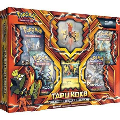Pokémon TCG Sun & Moon Guardians Rising Tapu Koko Figure Collection with Figure, Foil Promo Card, 4 Booster Packs