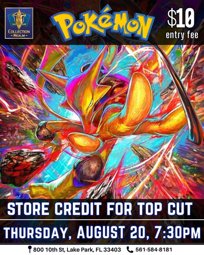 Pokémon TCG Tournament – August 20, 2026 (Thursday 7:30 PM)