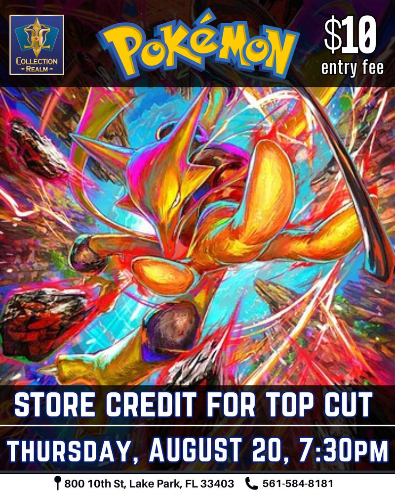 Pokémon TCG Tournament – August 20, 2026 (Thursday 7:30 PM)