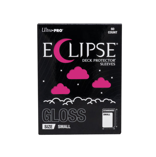 Ultra PRO Eclipse Gloss Small Deck Protector Sleeves Hot Pink 60 Count – Opaque Back Trading Card Sleeves, Smooth Shuffle Feel, Durable Split-Resistant Protection (PRE-ORDER AUGUST)