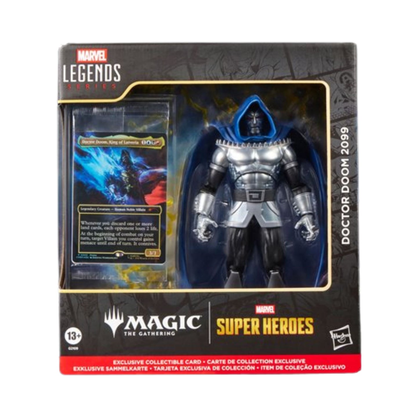 Marvel Legends Series Doctor Doom 2099 6-Inch Action Figure with 8 Accessories and Exclusive Foil Magic: The Gathering Card, Collectible Figure for Marvel Fans and MTG Collectors (PREORDER - Release Date October 2026)