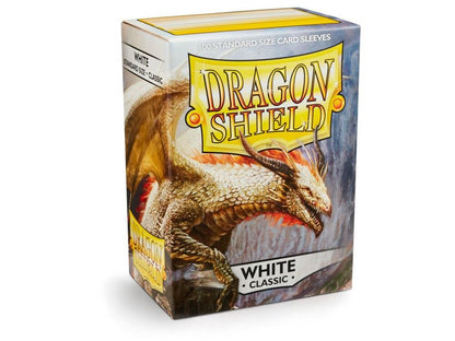 Dragon Shield Classic White 100ct Pokémon card sleeves and MTG trading card sleeves