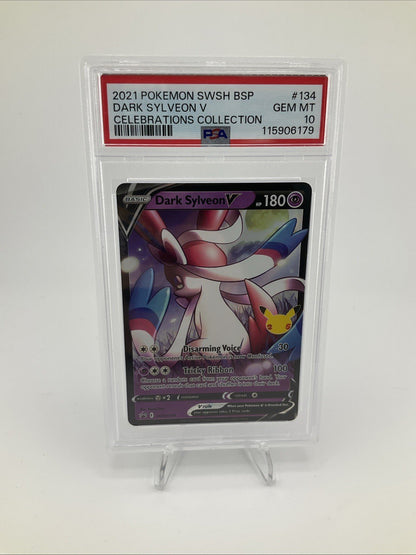 Pokemon Sylveon v Dark SWSH134 Promo Card Holo PSA 10