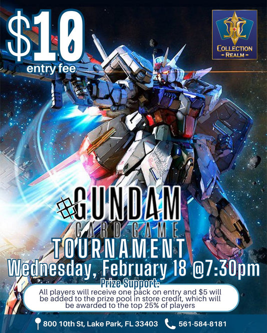 Gundam Card Game Tournament – Feb 18 (Wed) 7:30 PM