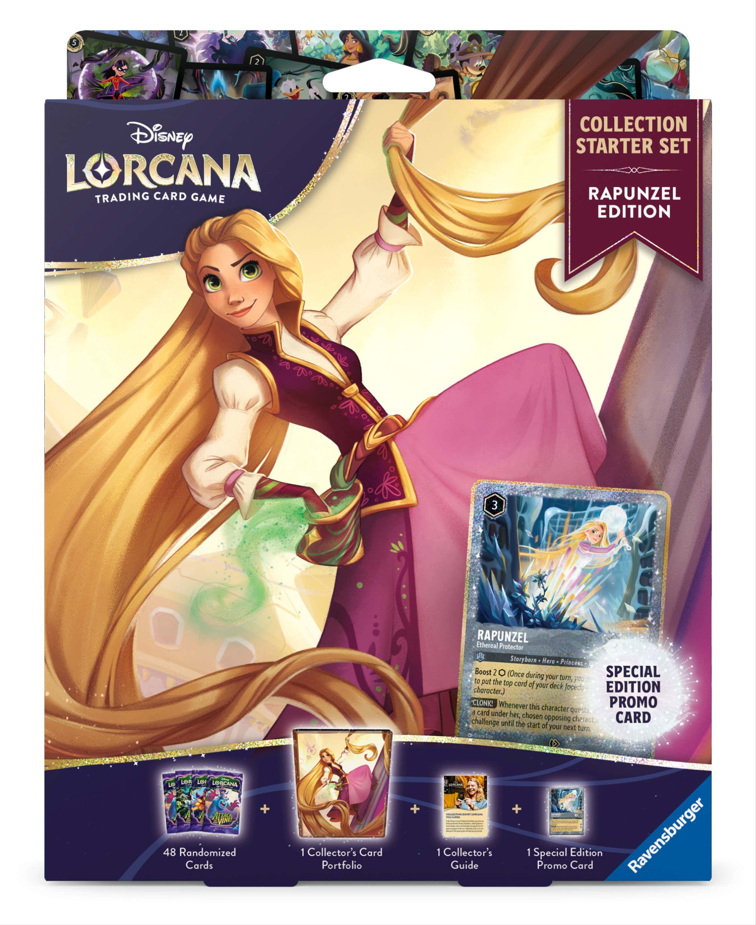 Disney Lorcana TCG Collection Starter Set Rapunzel | Includes 4