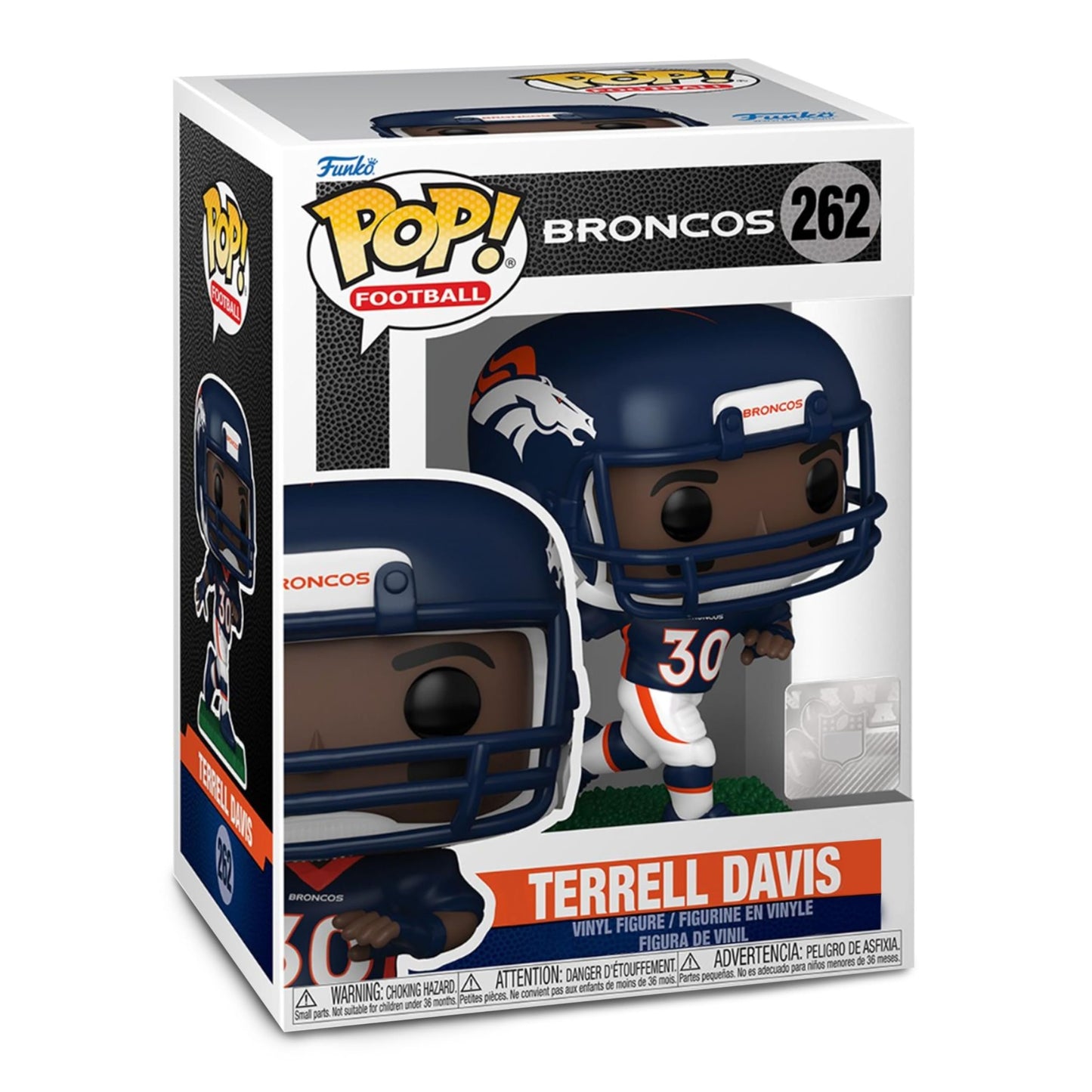 Terrell Davis Funko Pop! Football: NFL Legends Broncos - Approx. 3 3/4" Collectible Vinyl Figure #262 with Window Display Box