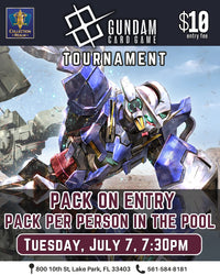 Gundam Card Game Tournament – July 7, 2026 (Tuesday 7:30 PM)