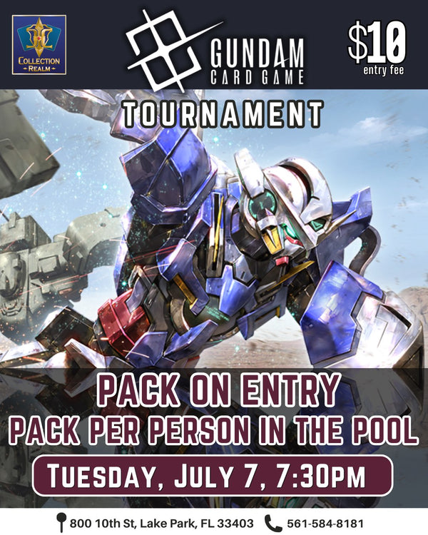 Gundam Card Game Tournament – July 7, 2026 (Tuesday 7:30 PM)