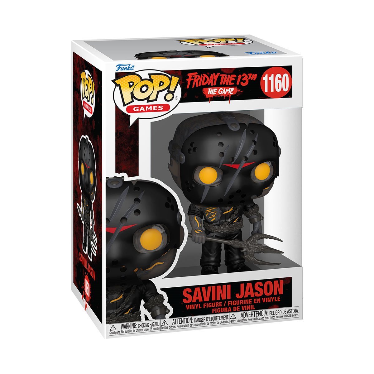 Savini Jason #1160 Funko Pop! Games Friday the 13th: The Game - Approx. 4" Collectible Vinyl Figure Bundled with Display Box Protector Case - Estimated Arrival: Nov. 2025 (PRE-SALE)