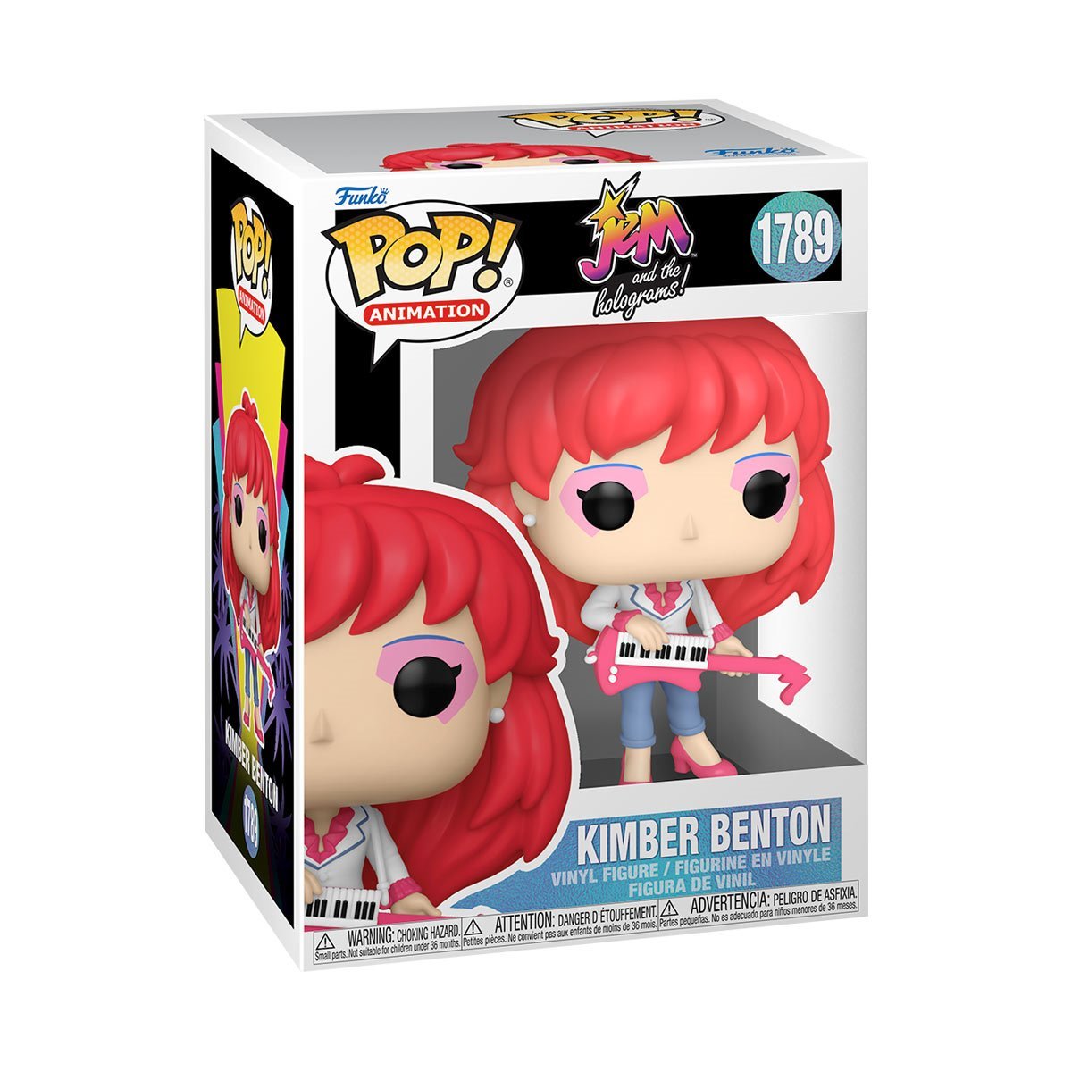 Funko Pop! Animation Jem and the Holograms Pack of 5 (Synergy #1791, Shana Elmsford #1790, Benton #1789, Jem #1788, and Aja Leith #1787) Collectible Vinyl Figures (PRE-SALE)