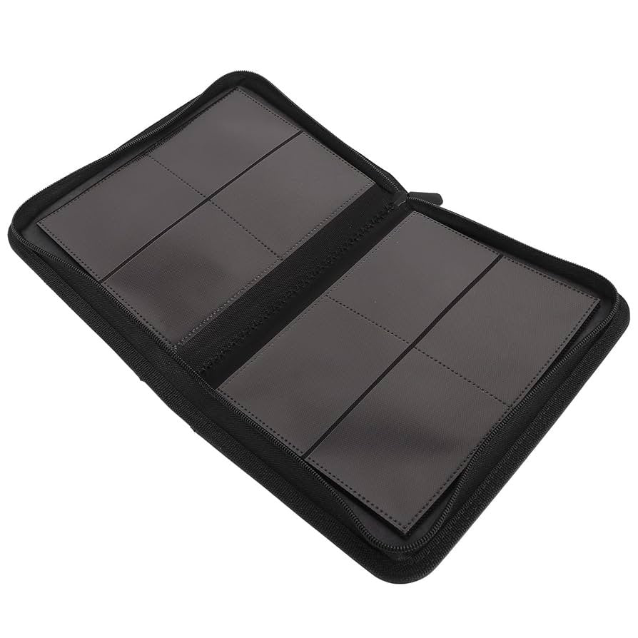 card binder 2x2 ER Top Loader for 160 Cards Black – Zipper Trading Album with 4-Pocket Pages, Compact Card Storage Binder for Sports Cards, TCG, This Binder Offers The 6 PCS Gold Cards Color:Marine Green Cardfight!! Vanguard Singles