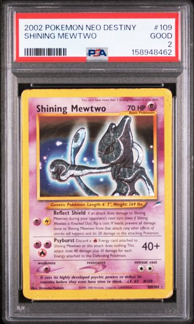 Pokemon Shining Mewtwo NEO PSA 2 8462