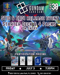Gundam Card Game ST10 & EB01 Release Event – July 3, 2026 (Friday 7:30 PM)