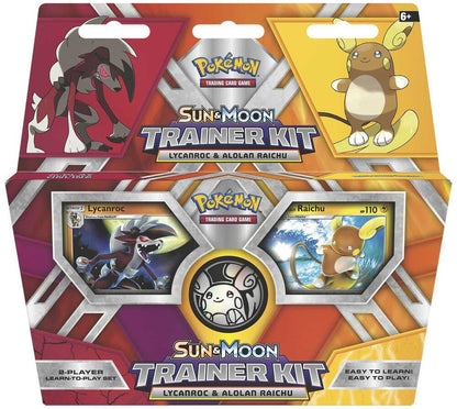 Pokemon TCG Sun and Moon Trainer Kit Lycanroc and Alolan Raichu Decks Pokemon Cards