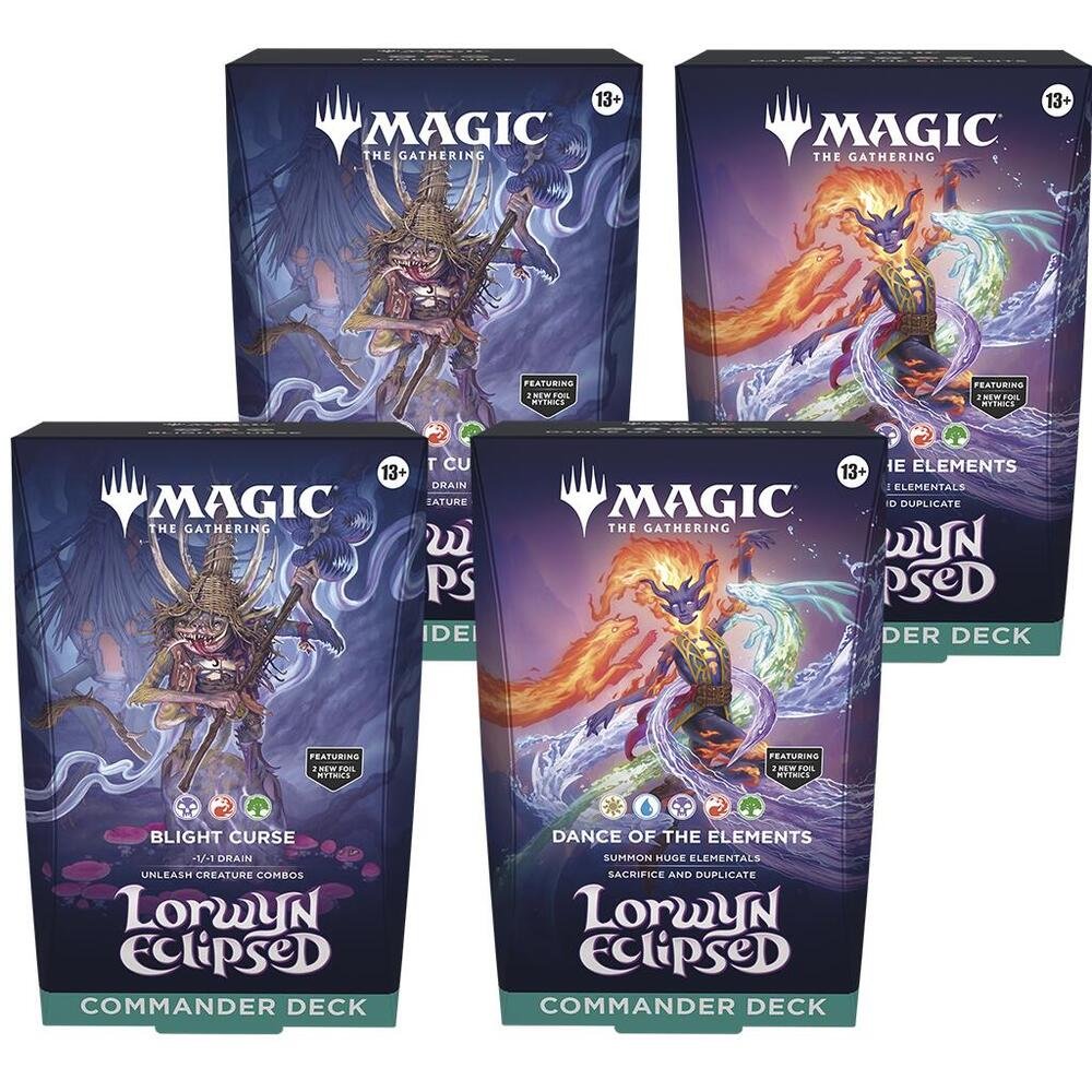 Magic: The Gathering Lorwyn Eclipsed - Commander Deck Set of 4 (2