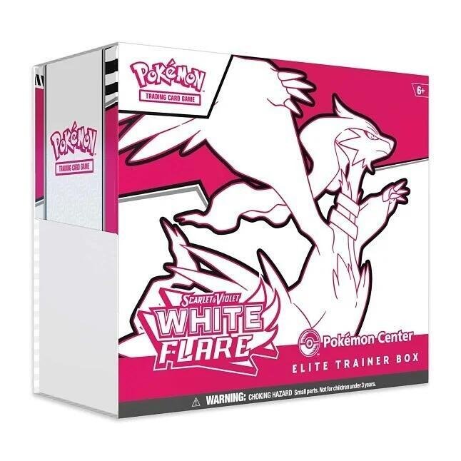 Pokemon TCG Pokemon Center SV White Flare Elite Trainer Box ETB with Booster Packs and Accessories