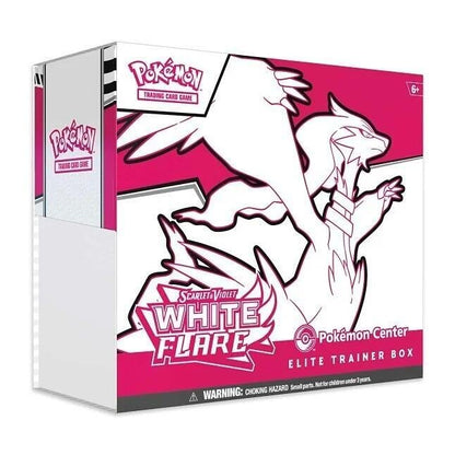 Pokemon TCG Pokemon Center SV White Flare Elite Trainer Box ETB with Booster Packs and Accessories