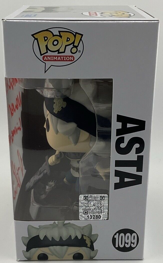 Funko Pop! Vinyl: Black Clover - Asta #1099 Signed By Dallas Reid (lvl10 Cert)