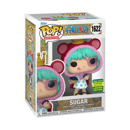 Sugar (Scented) Funko Pop! Animation One Piece - 2024 SDCC Shared Sticker (Summer Convention Exclusive) Limited Edition - Approx. 4.5" Collectible Vinyl Figure #1622 with Window Display Box (Pre-Order)