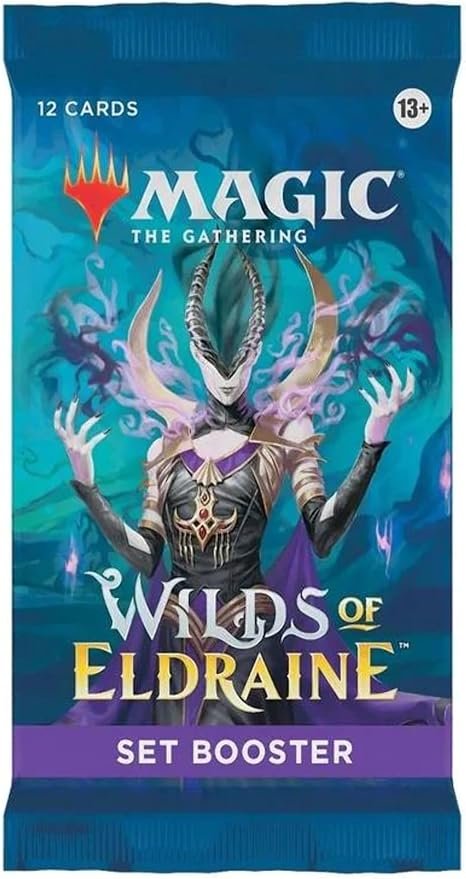 MTG Wilds of Eldraine Set Single Booster Pack with Magic the Gathering cards for collectible card games and draft play
