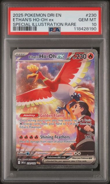 Pokemon Ethan's Ho-oh ex DRI PSA 10 8190
