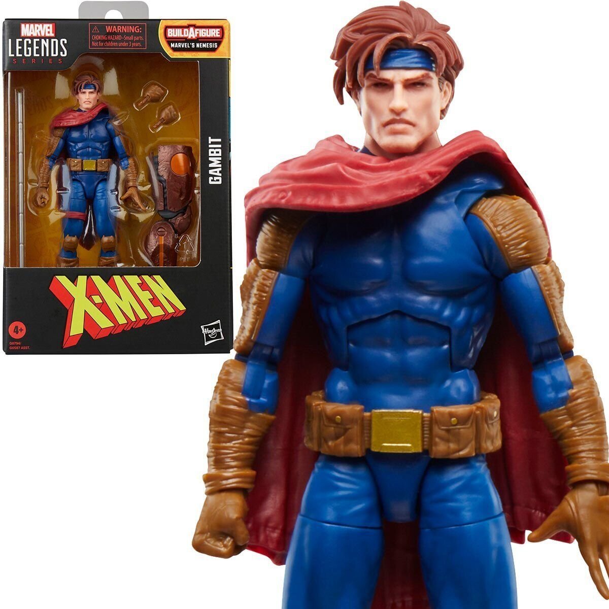 Gambit Marvel Legends Series X-Men - 6" Build A Figure Marvel's Nemesis by Hasbro