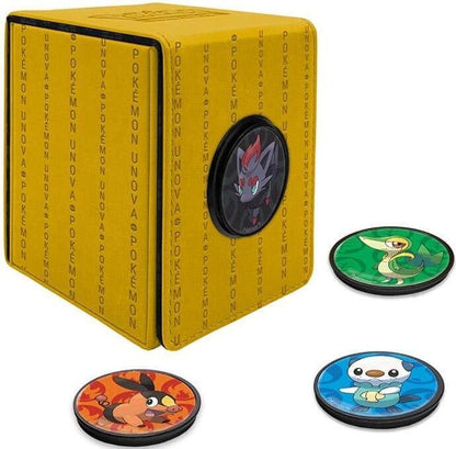 Ultra PRO Alcove Click Deck Box Unova Yellow Holds 100 Plus Cards Magnetic TCG Deck Card Box