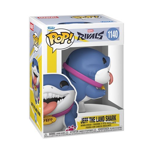 Jeff the Land Shark #1140 Funko Pop! Marvel Rivals - Approx. 3 3/4" Collectible Vinyl Figure Bundled with Display Box Protector Case - Estimated Arrival: Oct. 2025 (PRE-SALE)