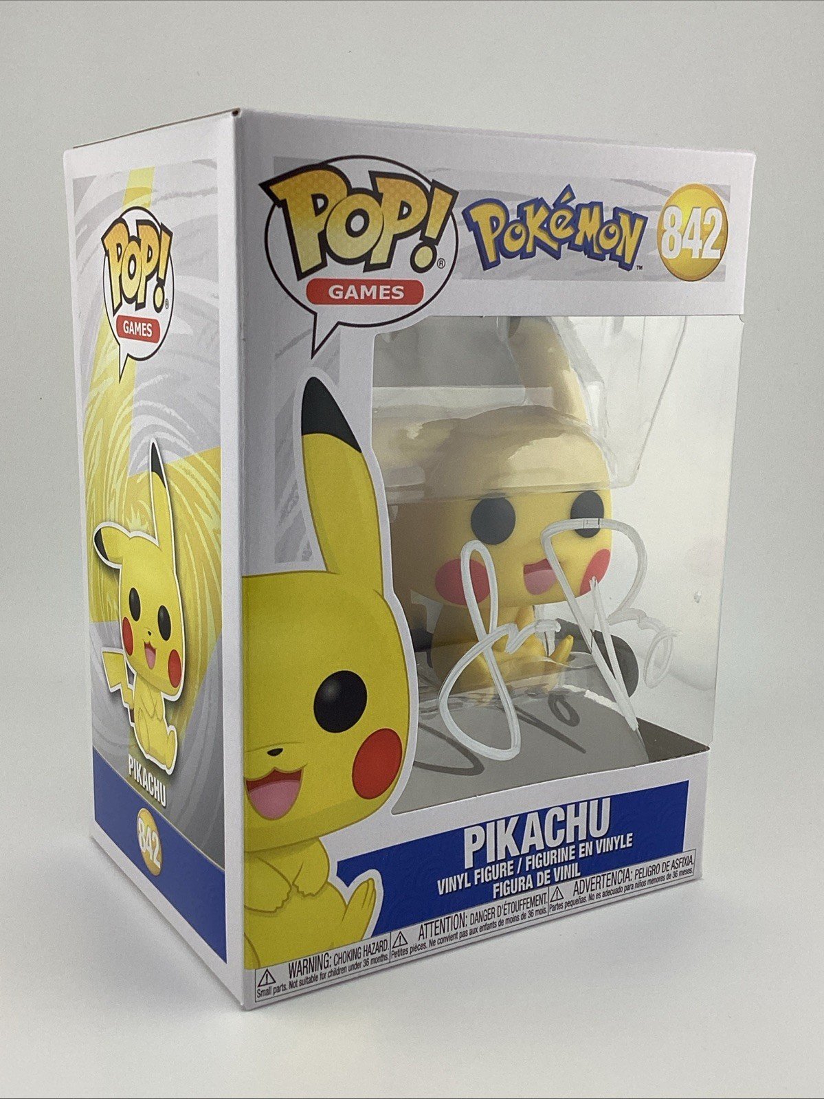 Funko Pop! Vinyl: Pokémon - Pikachu Signed Jason Paige #842